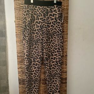 ZARA basic Leopard Pants  NWT